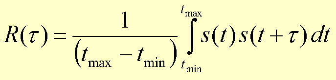 auto correlation integral equation